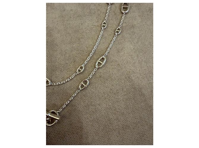 Hermès Farandole Collana Sautoir Argento - vista 7
