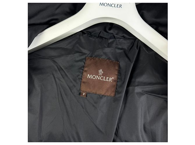 Giacca puffer con cappuccio Moncler nera da donna Taglia 2 / M - vista 10