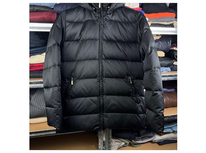 Giacca puffer con cappuccio Moncler nera da donna Taglia 2 / M - vista 7