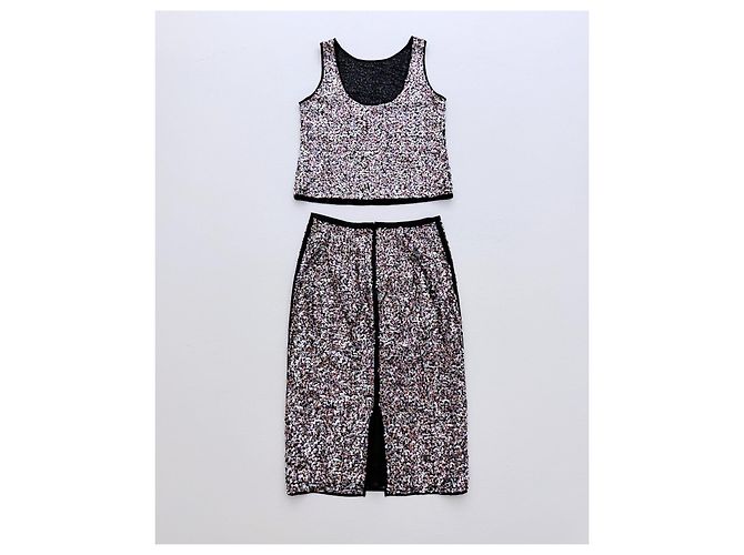 Weekend Max Mara Pailletten-Set aus Top und Midirock - Ansicht 4