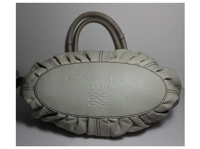 Lancel White Leather Handbag - view 6