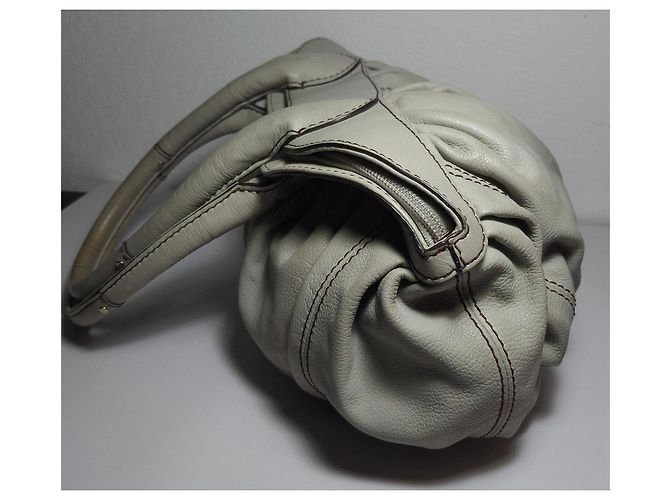 Lancel White Leather Handbag - view 8