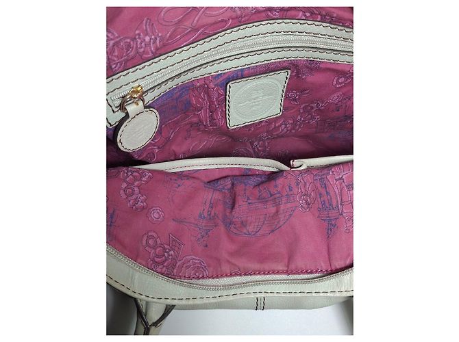 Lancel White Leather Handbag - view 9
