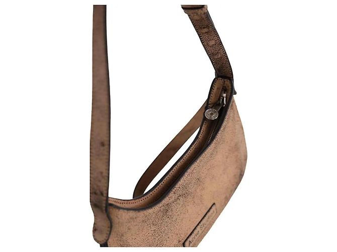 Acne Studios Schultertasche aus braunem Leder - Ansicht 3