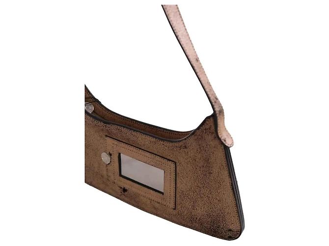 Acne Studios Schultertasche aus braunem Leder - Ansicht 5