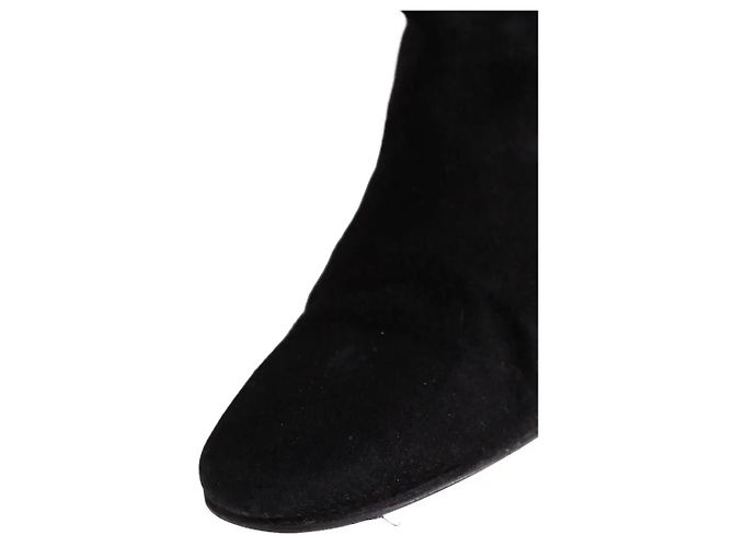 Hermès Nalla Stiefel aus schwarzem Wildleder - Ansicht 5