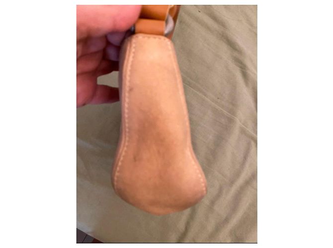 Sac à main Hogan en cuir et daim beige - vue 7