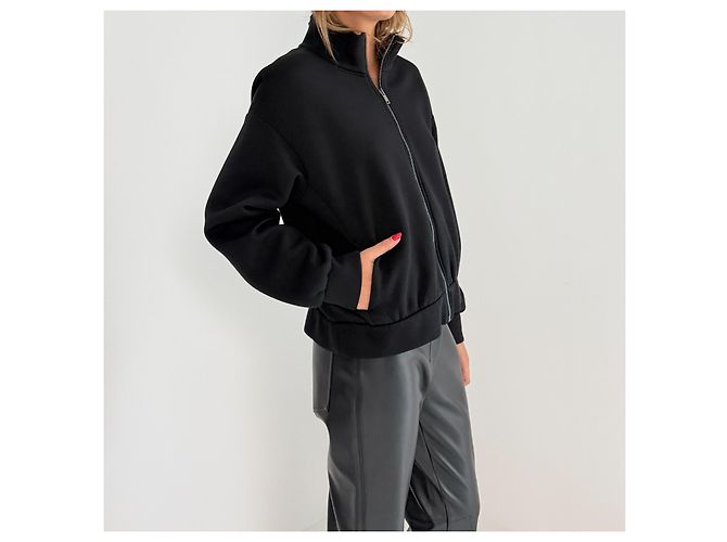 Weekend Max Mara Black Cotton Track Jacket - view 5