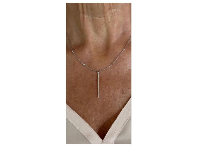 Messika Gabsby Weißgold Diamant Halskette - Ansicht 12