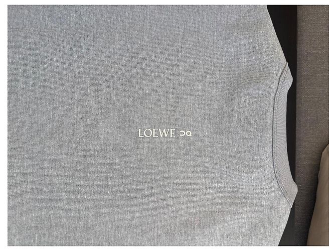 Loewe x On Sweatshirt aus recycelter Baumwolle - Grau Melange - Ansicht 3