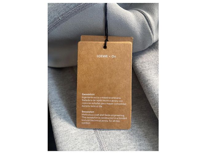 Loewe x On Sweatshirt aus recycelter Baumwolle - Grau Melange - Ansicht 5