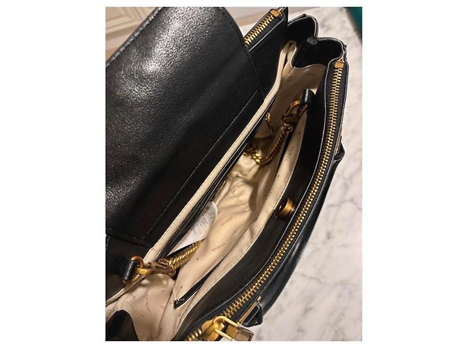 Guess Borsa a mano in pelle nera - vista 3