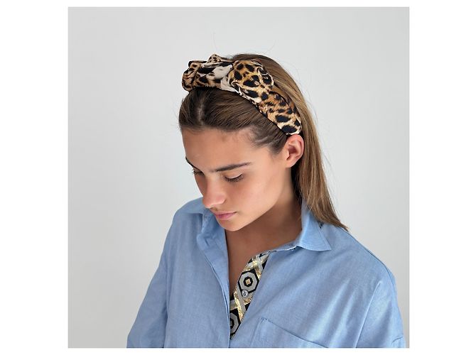 Jennifer Behr Fascia per Capelli Stampa Leopardata - vista 7