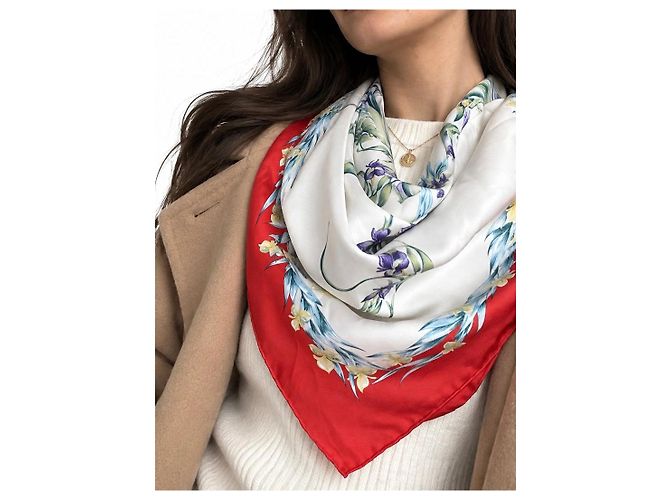 Hermès "Le Cheval de Flore" Silk Scarf - view 3