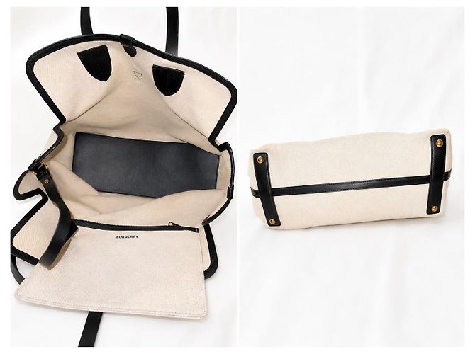 Burberry Canvas Tote Bag mit passendem Beutel - Ansicht 11