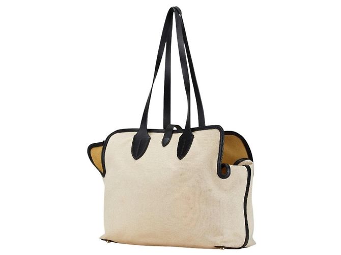 Burberry Canvas Tote Bag mit passendem Beutel - Ansicht 2