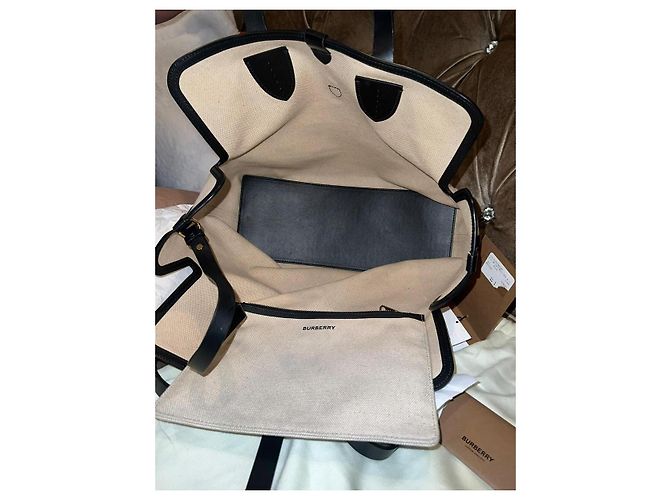 Burberry Canvas Tote Bag mit passendem Beutel - Ansicht 6