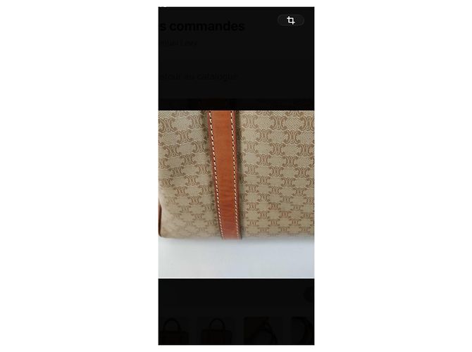 Céline Celine Sac Boite Monogramme Cuir Marron - vue 11