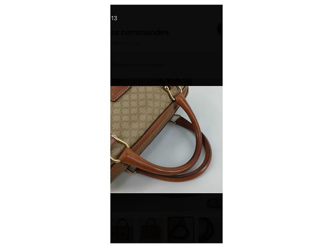 Céline Celine Sac Boite Monogramme Cuir Marron - vue 4
