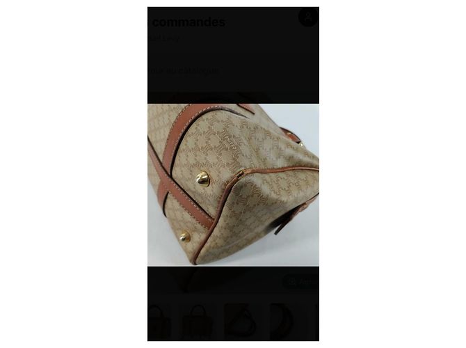 Céline Celine Sac Boite Monogramme Cuir Marron - vue 7
