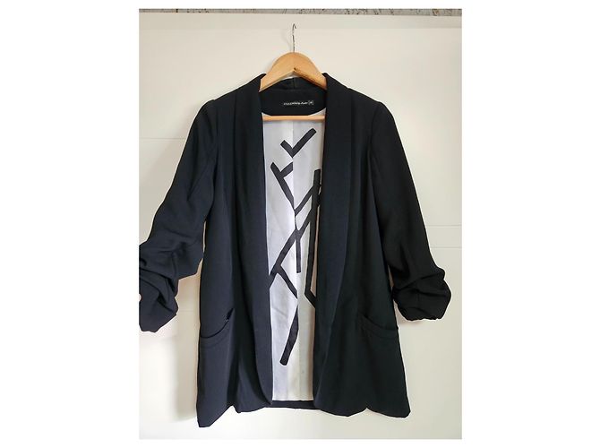 Autre Marque Mado et lesAutres schwarze Polyester-Blazerjacke - Ansicht 2