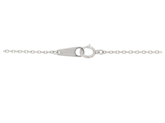 Autre Marque Pt900 Pt850 Smaragd Diamant Halskette - Ansicht 5