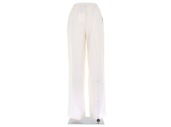Autre Marque Weiße Seidenhose - Ansicht 2