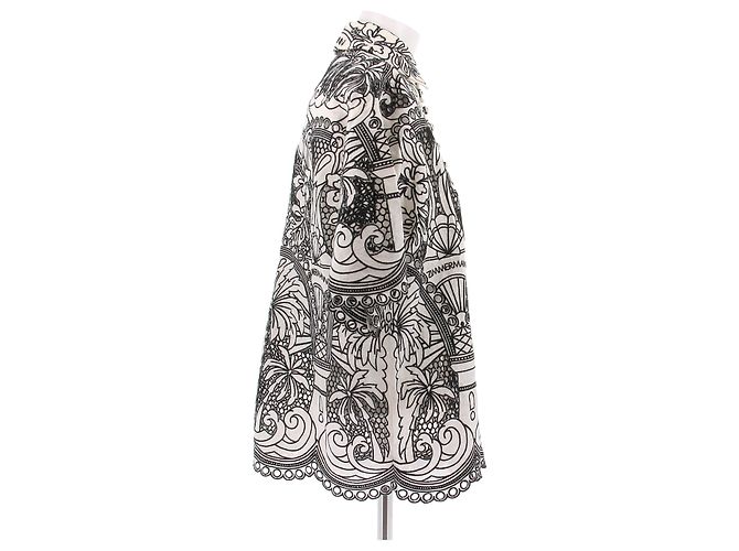 Zimmermann Camisa de lino blanca y negra - vista 3