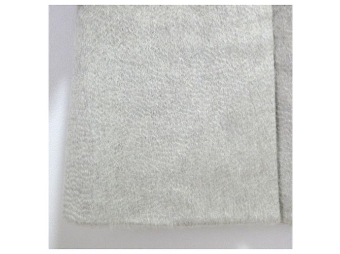 Autre Marque Abrigo sin cuello de lana y mohair BEIGE - vista 5