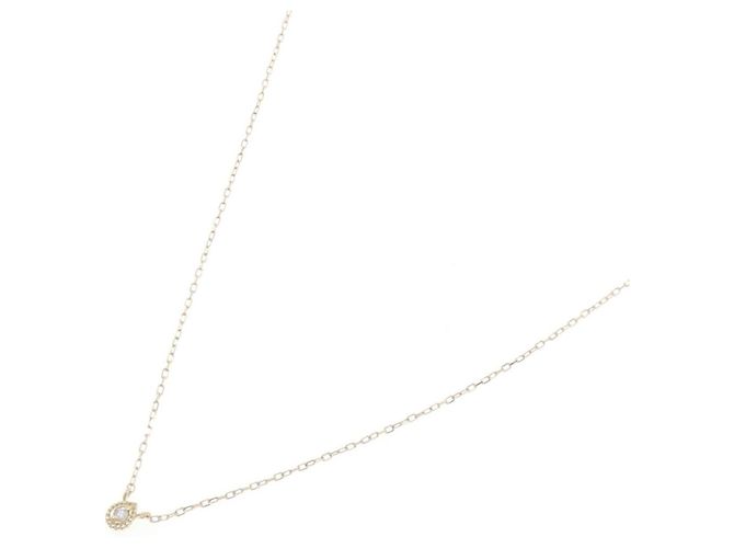 Autre Marque Collar de oro amarillo K10 y diamantes - vista 2