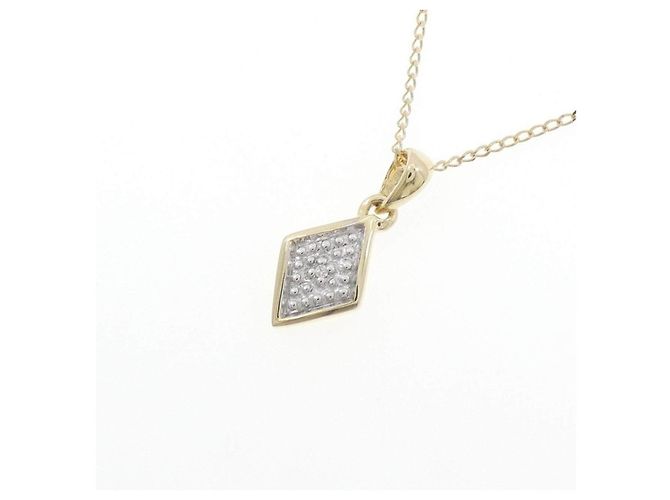 Autre Marque Collana di diamanti K10 Yellow Gold K10 White Gold - vista 3