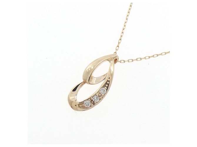 Autre Marque Collar de oro amarillo K10 y diamantes - vista 3