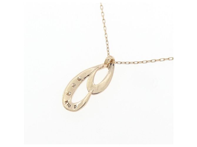 Autre Marque Collar de oro amarillo K10 y diamantes - vista 4