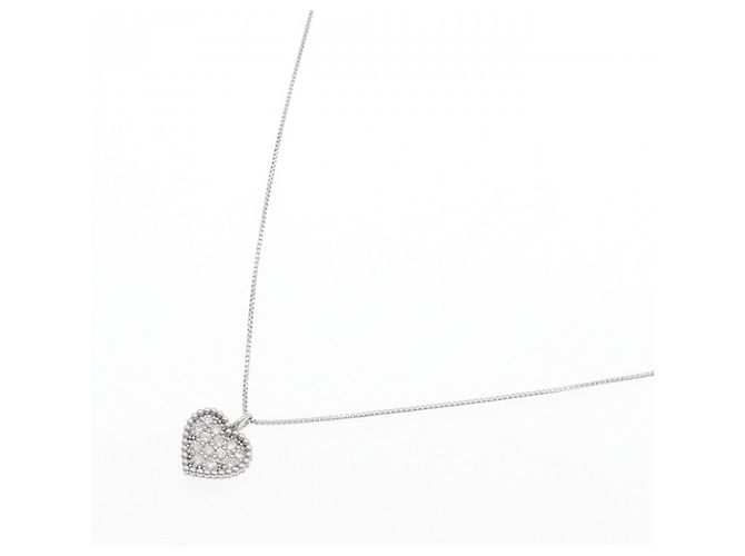 Autre Marque Collana in oro bianco Au750 e diamanti - vista 2