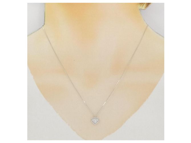 Autre Marque Collana in oro bianco Au750 e diamanti - vista 6