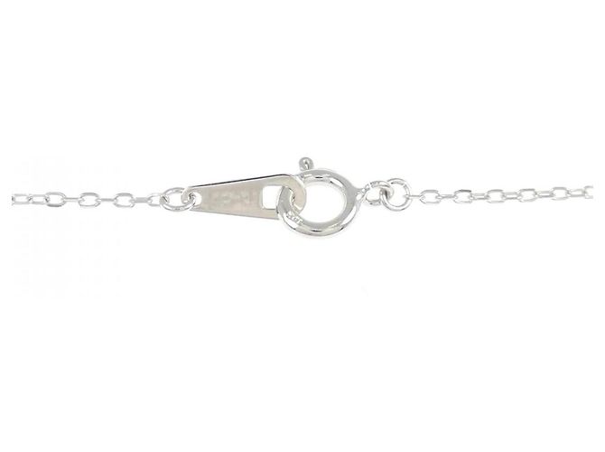Autre Marque Collana in oro bianco K10 e diamanti - vista 5