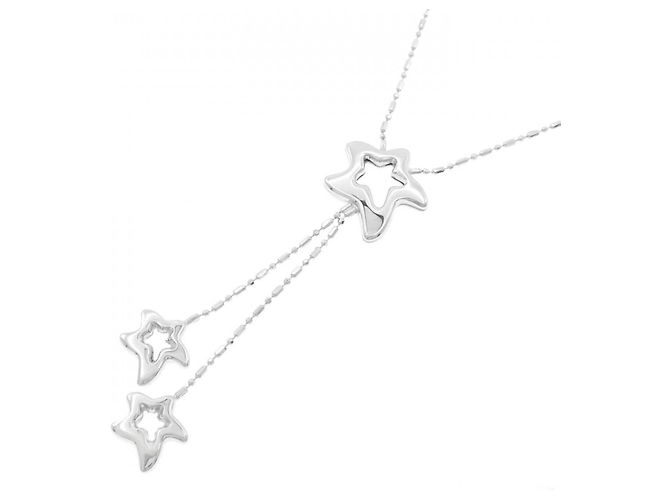 Autre Marque Collana Stella in Oro Bianco K14 - vista 3