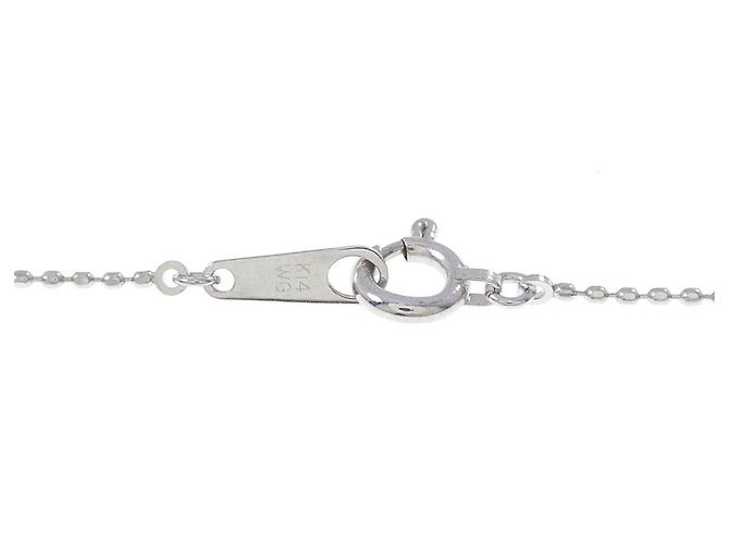 Autre Marque Collana Croce in Oro Bianco K14 e Diamanti - vista 5