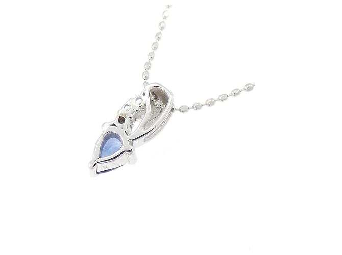 Autre Marque Au750 Saphir Diamant Halskette - Ansicht 4