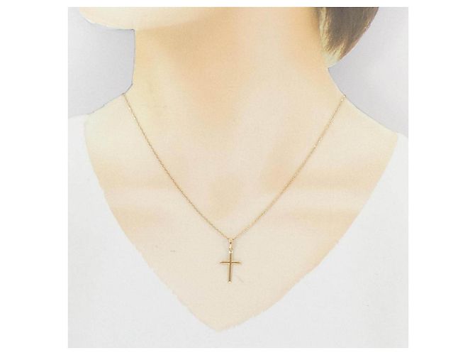 Autre Marque Collana Croce Au750 - vista 6