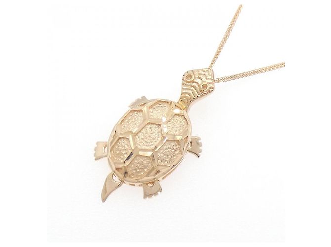 Autre Marque Schildkröten-Halskette 750PG - Ansicht 3