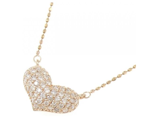 Autre Marque K14 Roségold Diamantenhalskette - Ansicht 3