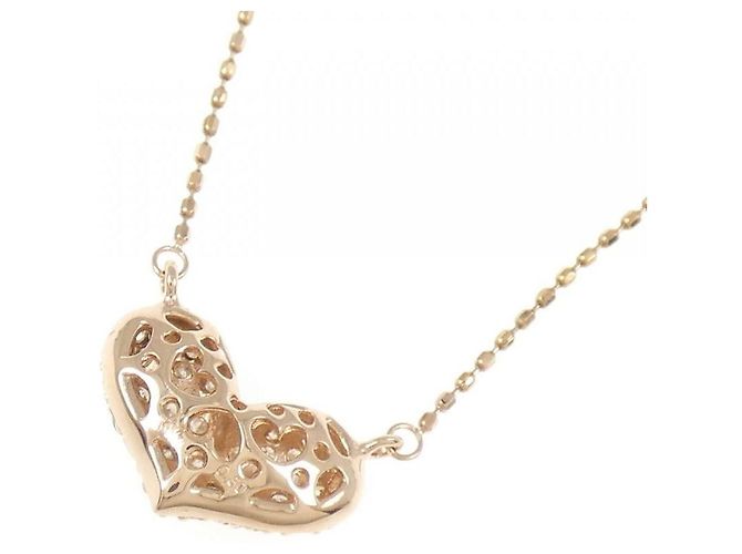 Autre Marque K14 Roségold Diamantenhalskette - Ansicht 4