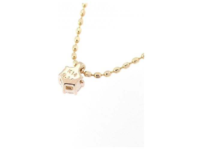 Autre Marque Collana in oro rosa K14 e diamanti - vista 4