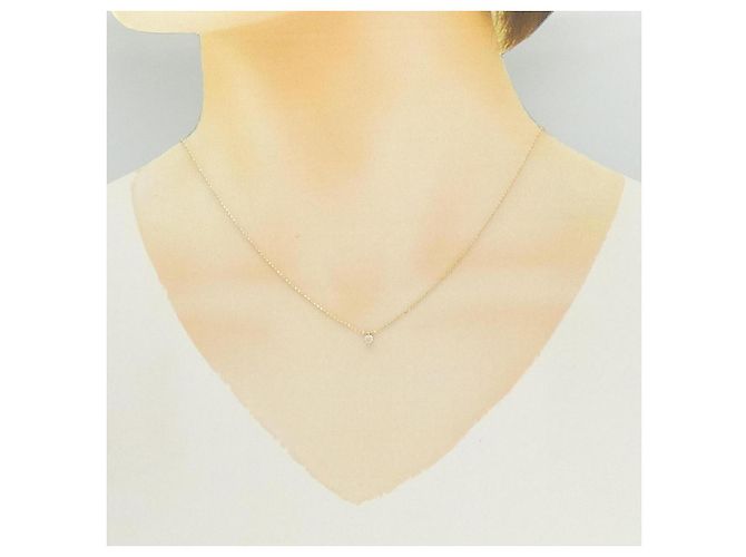 Autre Marque Collana in oro rosa K14 e diamanti - vista 6