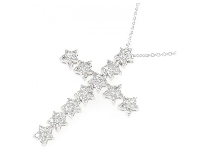 Autre Marque Collar Au750 Cross Star Diamond - vista 3