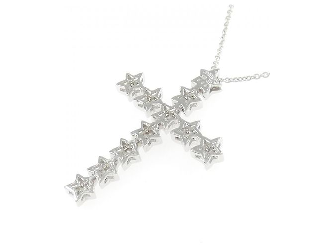 Autre Marque Collar Au750 Cross Star Diamond - vista 4