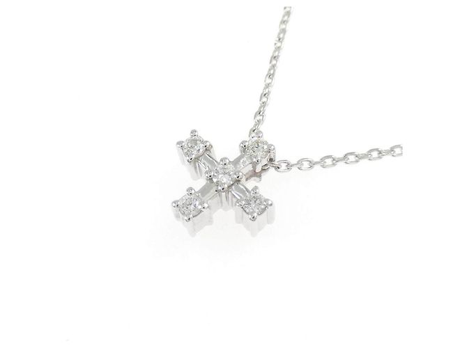 Autre Marque Collar de oro blanco Au750 y diamantes - vista 3