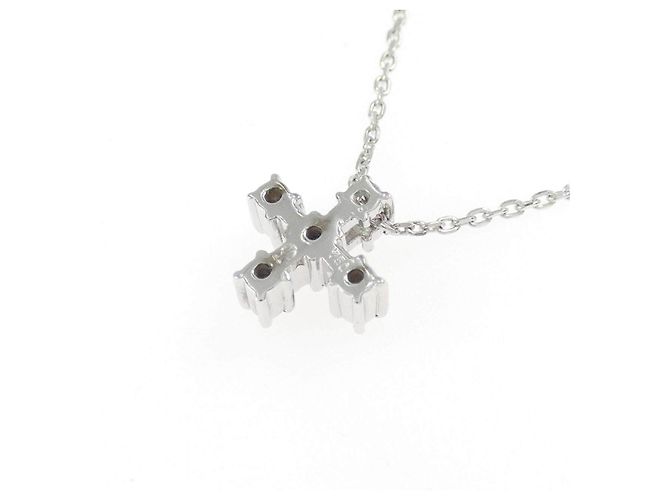 Autre Marque Collar de oro blanco Au750 y diamantes - vista 4