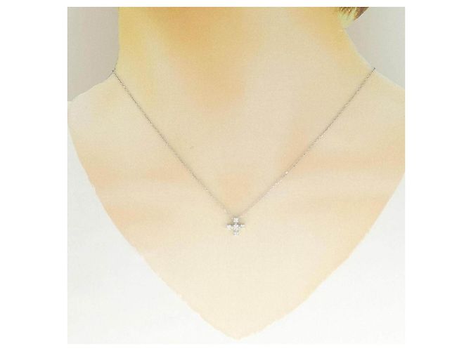 Autre Marque Collar de oro blanco Au750 y diamantes - vista 6